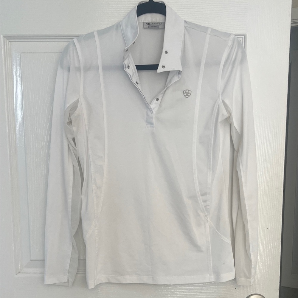 Equestrian Ariat show shirt Classic White Long Sleeve Shirt